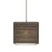 17 Stories Mortola 1 - Light Unique/Statement Square Pendant in Brown | 10 H x 12 W x 12 D in | Wayfair STSS1774 39532285