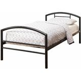 Ivy Bronx Hampton Twin Platform Bed Metal in Black | 32.25 H x 42.25 W x 78.25 D in | Wayfair BB7A5E01547942F281FDEEB2D4651B0E