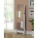 House of Hampton® Dannaka Beveled Cheval Mirror Wood in White | 59 H x 15.75 W x 4 D in | Wayfair WRLO6796 40762892