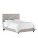 George Oliver Baxman Slipcover Standard Bed Upholstered/Polyester/Metal in Brown | 51 H x 41 W in | Wayfair VKGL7665 34829978