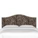 World Menagerie Kerela Panel Headboard Upholstered/Linen/Cotton in Black | 51 H x 78 W x 4 D in | Wayfair WDMG9030 34630123