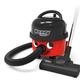 Numatic HVT160 Henry Turbo Vacuum Cleaner with AiroBrush Turbo Head, Microfresh Filtration System, 620W, 9L, Red/Black
