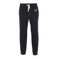 True Religion Men's Classic Logo Jogger Sweatpant, Black, Medium