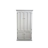 Breakwater Bay Neasa Solid Wood Armoire Desk Wood in White | 71 H x 38 W x 22.5 D in | Wayfair BKWT2055 39859367