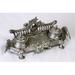 AA Importing Decorative Double Inkwell Metal in Gray | 4.5 H x 12 W x 1 D in | Wayfair 51688