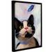 August Grove® 'Cat & Butterfly' Framed Painting Print on Canvas in White | 48 H x 36 W x 2 D in | Wayfair AGGR2618 37978062