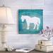 August Grove® 'Farm Horse' Print on Wrapped Canvas in Blue/White | 18 H x 18 W x 2 D in | Wayfair AGGR5106 39249364