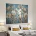 Alcott Hill® 'Garden Fair' Acrylic Painting Print Multi-Piece Image on Gallery Wrapped Canvas Metal in Blue/Brown/White | Wayfair ALTH2878 42416636