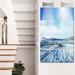 Design Art 'Hot Spring w/ Bright Sky & Sun' 4 Piece Photographic Print on Metal Set Canvas in Blue | 48 H x 28 W x 1 D in | Wayfair MT12572-271V