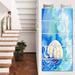 Design Art 'Large Jellyfish Watercolor' 5 Piece Graphic Art on Metal Set Canvas in Blue | 60 H x 28 W x 1 D in | Wayfair MT13308-401V