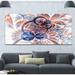 Design Art 'Gold Symmetrical Fractal Flower' Graphic Art Print on Wrapped Canvas Canvas | 28 H x 60 W x 1.5 D in | Wayfair PT16494-60-28