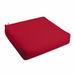Alcott Hill® Crimson Indoor/Outdoor Dining Chair Cushion w/ Ties Polyester in Red | 5 H x 22.5 W x 22.5 D in | Wayfair ALTH2140 41750190