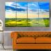 Design Art 'Colorful Tuscany Countryside Farm' Photograph Multi-Piece Image on Metal in Green | 28 H x 48 W x 1 D in | Wayfair MT13070-271