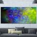 Design Art 'Blue Green Starry Fractal Sky' Graphic Art on Wrapped Canvas in Blue/Green | 28 H x 60 W x 1.5 D in | Wayfair PT16214-60-28