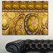 Design Art 'Golden Extraterrestrial Life Cells' Graphic Art on Canvas Metal | 30 H x 40 W x 1 D in | Wayfair PT15560-40-30