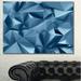 Design Art 3D Abstract Geometric Background - Wrapped Canvas Graphic Art Print Metal in Blue | 30 H x 40 W x 1 D in | Wayfair PT15742-40-30