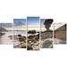 Design Art 'Noraville Central Coast Australia' 5 Piece Photographic Print on Metal Set Canvas in Brown | 32 H x 60 W x 1 D in | Wayfair MT14051-373