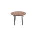 Circular Folding Table Metal in Black/Red AmTab Manufacturing Corporation | 29" H x 42" W x 42" D | Wayfair R42DP