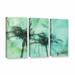 Bay Isle Home™ Palm Trees 2 3 Piece Painting Print on Wrapped Canvas Set Canvas in White | 24 H x 36 W x 2 D in | Wayfair BAYI2999 30799404