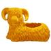 Bungalow Rose Dionysus Sheep Resin Statue Planter Resin/Plastic in Yellow | 9.06 H x 13.78 W x 7.48 D in | Wayfair BLMK1477 43579545