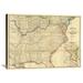 Global Gallery 'Map of the Seat of Civil War in America, 1862' by Davies & Co. Graphic Art on Wrapped Canvas | 29.72 H x 40 W x 1.5 D in | Wayfair