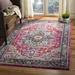 Gray/Pink 96 x 0.45 in Indoor Area Rug - Bungalow Rose Oriental Fuchsia/Gray Area Rug | 96 W x 0.45 D in | Wayfair BLMT2386 41781665