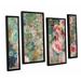 Bay Isle Home™ Flower Shower Crop 4 Piece Framed Painting Print Set Canvas in White | 24 H x 36 W x 2 D in | Wayfair BNRS2668 36925906