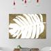 Bay Isle Home™ 'Tropical Leaves IV' - Wrapped Canvas Graphic Art Print Canvas, Wood in White | 16 H x 24 W x 1.5 D in | Wayfair BAYI8189 40306996