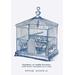 Buyenlarge Ornate Bird Cage E Graphic Art in Blue | 42 H x 28 W x 1.5 D in | Wayfair 0-587-05045-4C2842