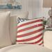 Breakwater Bay Saratoga Americana III Indoor/Outdoor Throw Pillow Polyester in Red/Blue | 18 H x 18 W x 1 D in | Wayfair BRWT4779 31695042