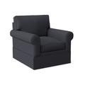 Armchair - Braxton Culler Benton 40" Wide Armchair Cotton/Fabric in Brown | 38 H x 40 W x 40 D in | Wayfair 628-101/0863-91