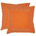 Brayden Studio® Melgoza Paisley Cotton Throw Pillow Cotton in Orange | 18 H x 18 W x 2.5 D in | Wayfair BRSD3743 26283266