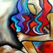Buy Art For Less Sly Fox by FIDO Studios - Graphic Art Print on Canvas in Blue/Red | 12 H x 12 W x 1.5 D in | Wayfair FS002CS