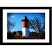 Buy Art For Less 'Nauset Lighthouse 2 on Cape Cod' by Jobe Waters Framed Photographic Print Wood in Blue/Brown | 22 H x 28 W x 1 D in | Wayfair