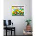 Buy Art For Less 'Early Morning Poppies Poster' by Elizabeth Stack Framed Painting Print Paper in Blue/Green/Orange | 18 H x 24 W x 1 D in | Wayfair