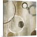 George Oliver 'Orlando Mod Circles II' by Liz Jardine Painting Print on Canvas in Brown/Gray | 24 H x 24 W x 1.25 D in | Wayfair