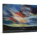 Winston Porter Anjola Indian Sunset by Michael Creese Painting Print on Canvas in Black/Blue | 16 H x 20 W x 1.25 D in | Wayfair