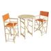 Bay Isle Home™ Waterford 3 Piece Bar Height Outdoor Dining Set | 41 H x 29.5 W x 29.5 D in | Wayfair BYIL2444 45198296