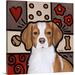 Harriet Bee 'Brittany Pop Art' by Diethild Painting Print on Canvas in Blue/Red/Yellow | 30 H x 30 W x 1.25 D in | Wayfair