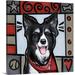 Harriet Bee 'Border Collie Pop Art' by Diethild Painting Print on Canvas Canvas, Polyester in Black/Gray/Red | 16 H x 16 W x 1.25 D in | Wayfair