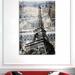 Clicart Paris by THE Studio - Print on Canvas 72.0 H x 48.0 W x 1.25 D in black/whiteCanvas in Blue;black | 72" H X 48" W | Wayfair GI90062K6