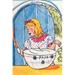 Buyenlarge 'Goldilocks Tries Papa Bear's Poridge' by Julia Letheld Hahn Painting Print in Blue/Pink/Yellow | 42 H x 28 W x 1.5 D in | Wayfair