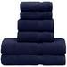 Latitude Run® 6 Piece Towel Set Terry Cloth/100% Cotton in Blue | 27 W in | Wayfair CHMB1709 42689413