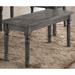 Lark Manor™ Crossland Wood Bench Solid + Manufactured Wood in Brown/Gray | 18 H x 40 W x 14 D in | Wayfair 11B9093A1A8047D4A64A4790E4870F55