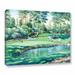 Charlton Home® 'The Water Trap' Painting Print on Wrapped Canvas in White | 36 H x 48 W x 2 D in | Wayfair CHRL5247 40022609