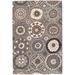 Black/Brown 72 x 0.5 in Area Rug - Dash and Albert Rugs Merry Go Round Geometric Hand Hooked Brown/Cream/Black/Gray Area Rug | Wayfair DA548-69