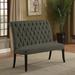 Lark Manor™ Anubis Bench Polyester/Wood/Upholstered/Manufactured Wood in Brown | 42.5 H x 47.5 W x 28.5 D in | Wayfair