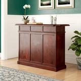 Darby Home Co Carlsen Home Bar Cabinet Wood in Brown/Red | 43 H x 24 D in | Wayfair DBHM6098 42663814