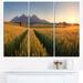 Design Art Summer Wheat Fields Slovakia - 3 Piece Graphic Art on Wrapped Canvas Set Canvas | 28 H x 36 W x 1 D in | Wayfair PT11638-3P