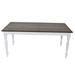 Darby Home Co Auberta Solid Wood Dining Table Wood in Brown/Gray/White | 30 H x 72 W x 34 D in | Wayfair DBHM3182 41332717